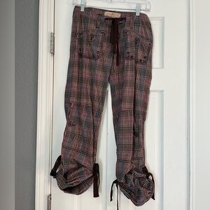 American Rag plaid Y2K low rise pants